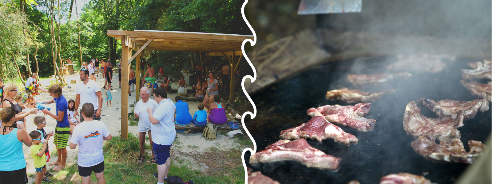 journée rafting barbecue béarn pyrénées