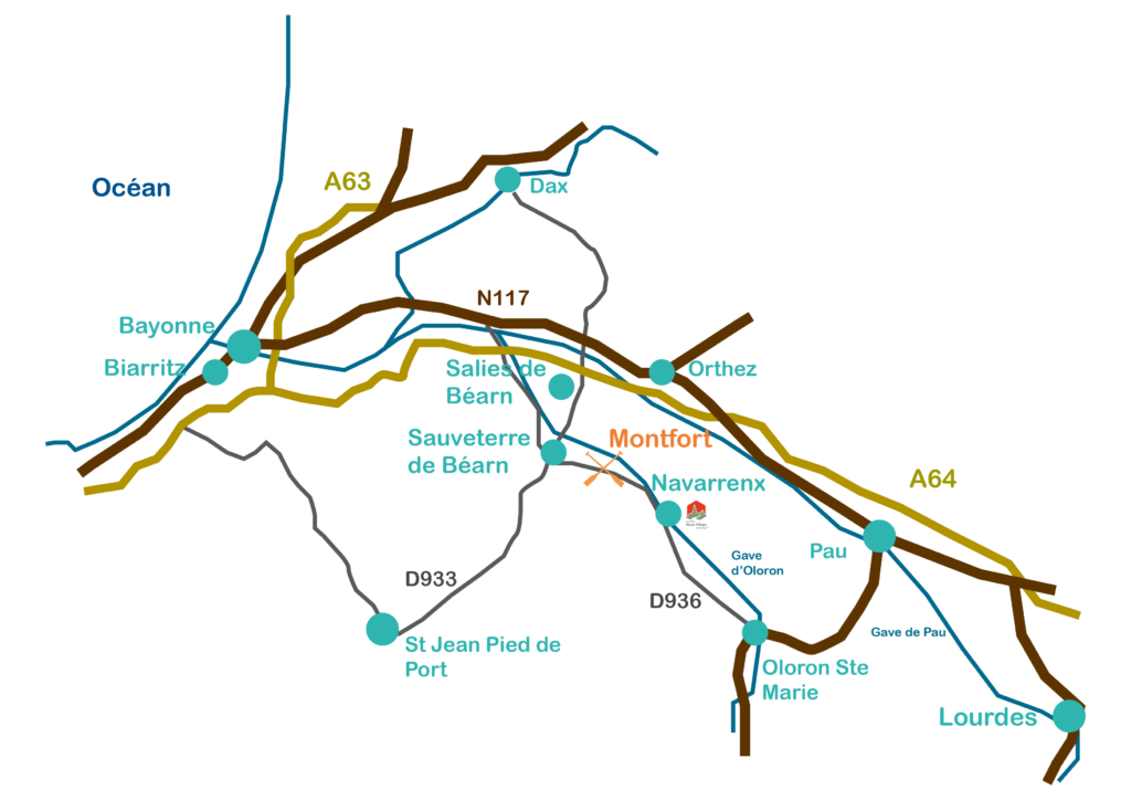 Carte Rafting - Expérience Béarn